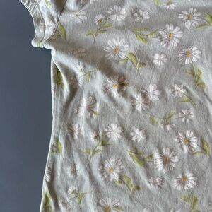 Floral Kids Shirt in Green and White